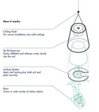 Sky Planter - recycled self-watering hanging pot