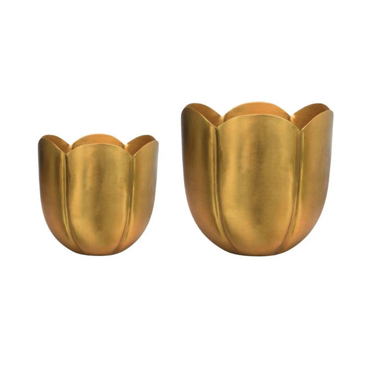Eva Metal Tulip Planter Set of 2-1