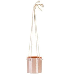 Kai Hanging Cylinder Blush Planter-1