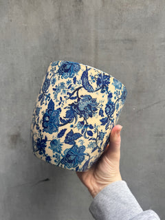 Monza Vintage Blue Planter-1