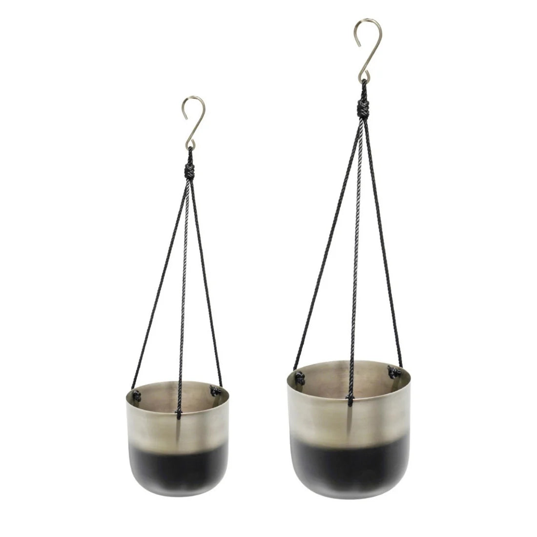 Oscar Two Tone Metal Hanging Planter Set of 2-3