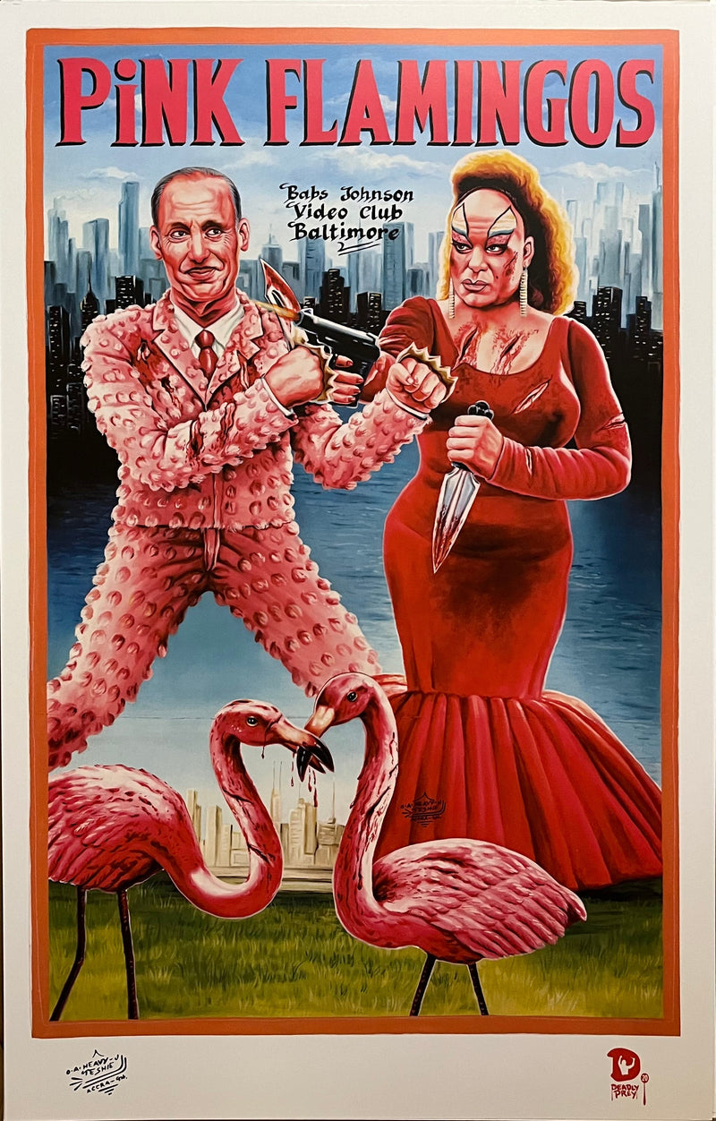Pink Flamingos (Print)-1