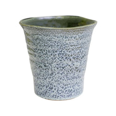 Vallo Reactive Glaze Tapered Planter H26.5cm D29.5cm-6