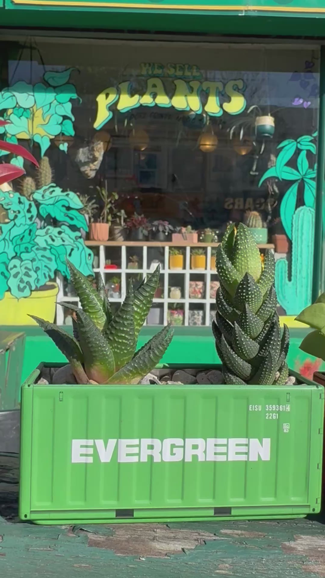 Shipping Container Planter (Grey)-4