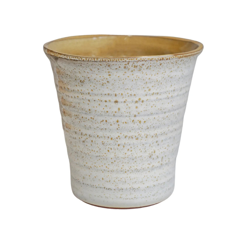 Vallo Reactive Glaze Tapered Planter H26.5cm D29.5cm-5
