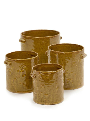 Glazed Gold Planter