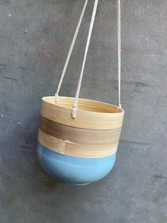 Bamboo Hanging Planter-11