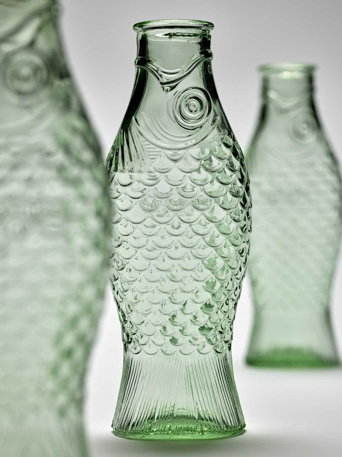 Glass Fish Bottle