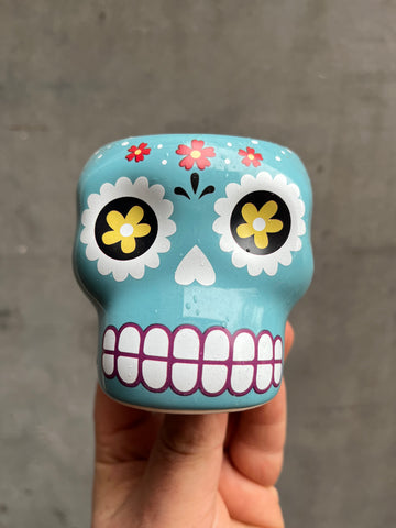 Mexican Skull Pot