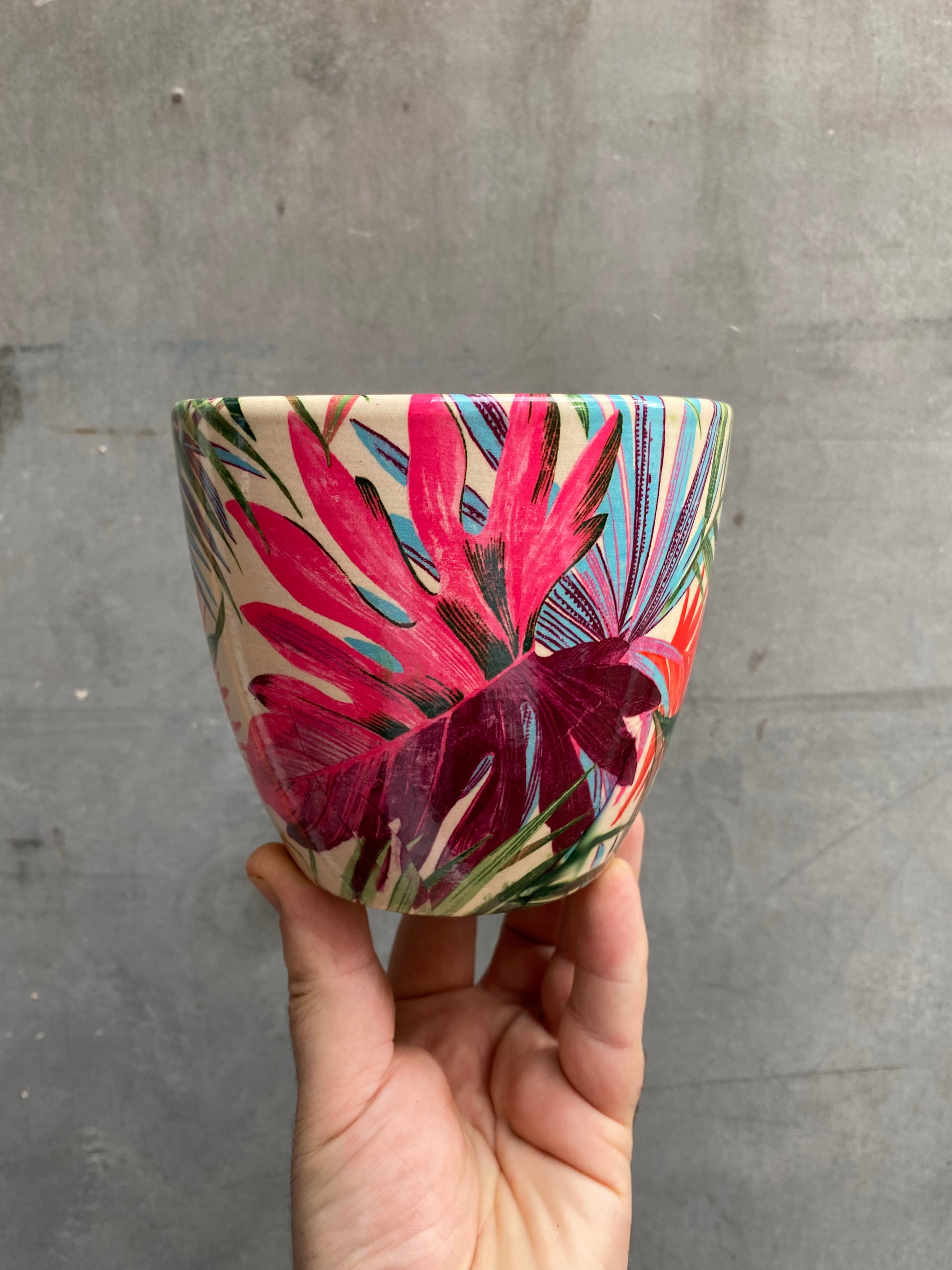 Monza Tropical Fuchsia Planter-4