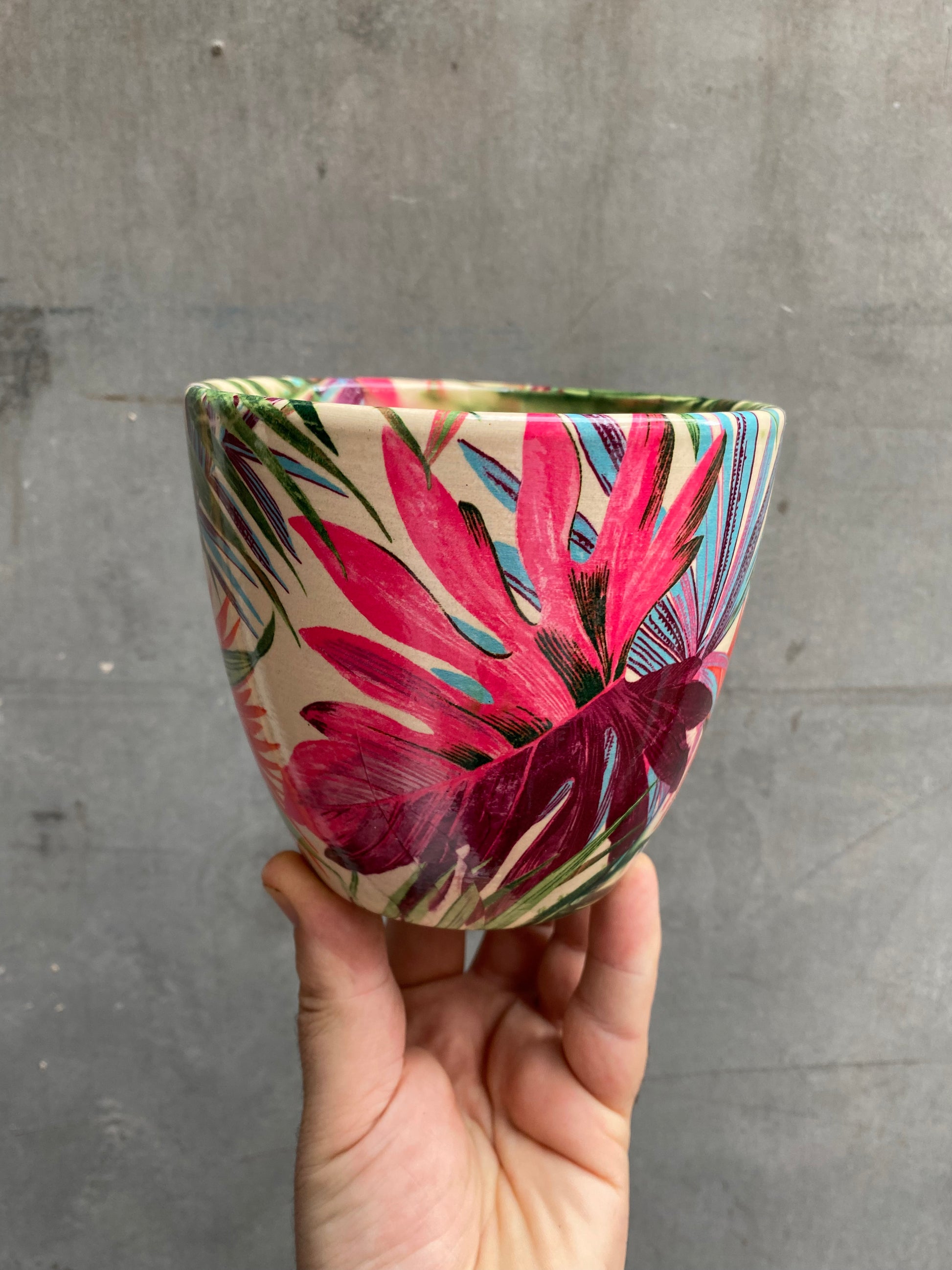 Monza Tropical Fuchsia Planter-1